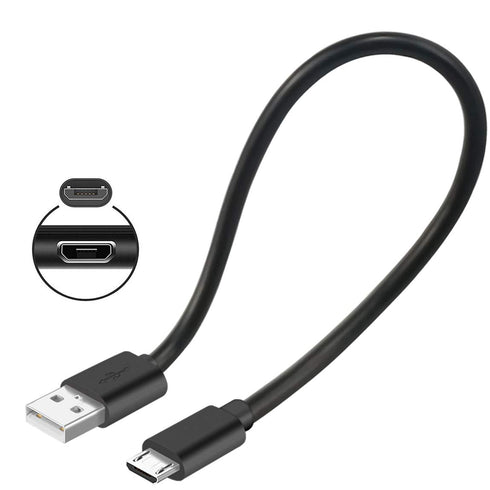 Short Micro USB Cable, Fast Charging Cord for Fire Stick, Roku Stick, PS4, Kindle Tablet, 8 inch