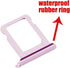 SIM Card Tray Holder Slot Replacement for iPhone 12 (Purple), with Waterproof Rubber Ring and Eject Pin