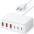 USB C Charger Block, 100W GaN 6 Port PD USB C and QC USB A Wall Charger Adapter, Super Fast Charging Station Hub for