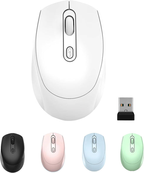 ONE-UP Wireless Mouse, 2.4G Silent Mouse with USB Nano Receiver for Laptop, Chromebook, PC, Mac, Windows