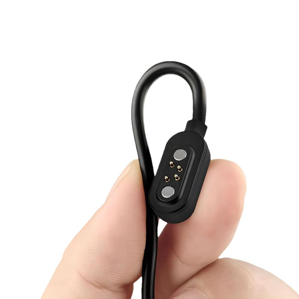 Replaceable Magnetic Charging Cable for Wireless Bluetooth Air Bone Conduction Headphones - Trapezoidal 4pin Connector.
