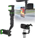 2024 New Multifunctional Rearview Mirror Phone Holder, 360° Rotatable Cradle for Cell Phone and GPS, Adjustable (Green)
