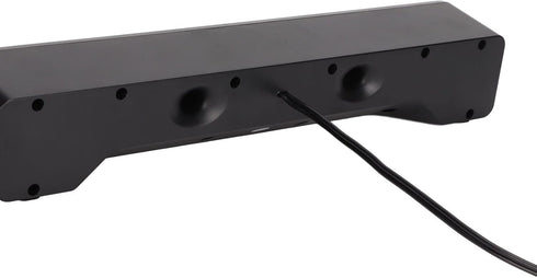 3.5mm Wired External Laptop Speakers, USB Powered Soundbar with Volume Control for Desktop PC, Laptop, Tablet