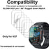 Screen Protector Compatible with KACLUT GLONHI EIGIIS, KLOGIPOW, OCTDG, ESFOE, PODOEIL K57 pro 1.96 inches Rugged Smart Watch, Soft TPU, 6 pieces, Bubble Self-healing
