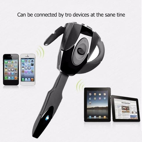 V5.0 Single Ear Bluetooth Headset with Noise Canceling Mic, Ultralight Rechargeable Cell Phone Earpiece for Business