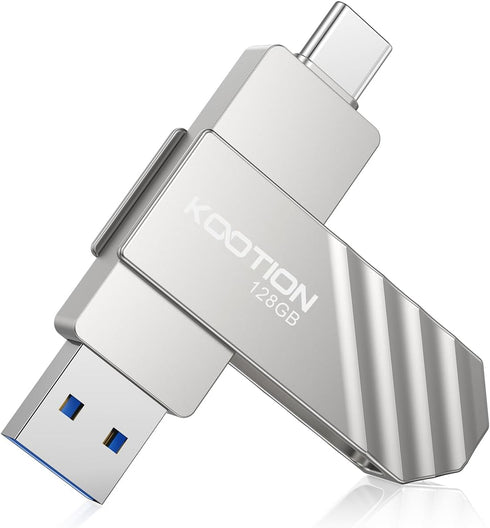 KOOTION USB 3.2 Flash Drive 128GB, Up to 450 MB/S Read Speed USB
