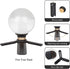 Crystal Ball Photography 80mm K9 Clear Lens Ball Sphere with Mini Tripod Base Stand, Padded Shockproof Sleeve