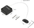 LORADAR Retractable Cable Lock with Double-Sided Adhesive, Remote Control Security Lock, Anti-Lost Rope for TV, DVD,