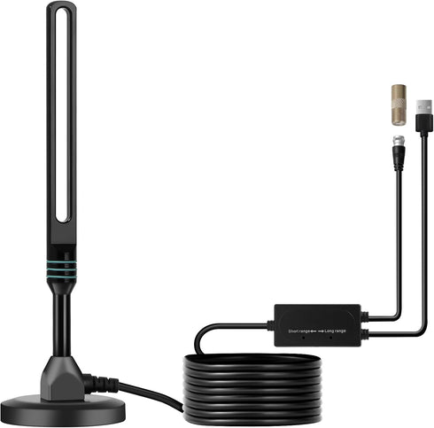 Misswowo Indoor & Outdoor TV Antenna for Smart TV, Latest Ring-Shaped Design Receive
