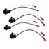 Vzesavc 1993-2014 72-4568 4 Door Speaker Wiring Harness Cable Plug Fit for GMC Chevy Yukon/Silverado/Sierra/Express