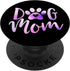 Dog Mom Purple Paw Print Adopt Don't Shop Cute Fur Mama PopSockets Standard PopGrip