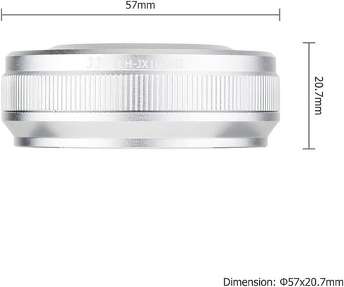 JJC Mark V Metal Lens Hood Protector with 49mm Filter Adapter for Fujifilm X100VI X100V X100F X100T X100S