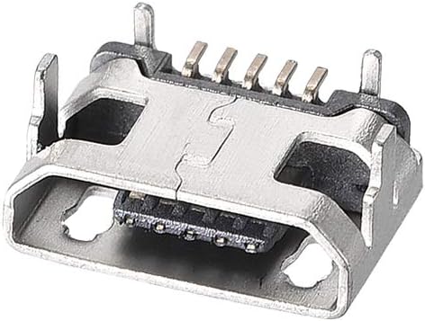 uxcell 30PCS Micro USB Female Socket Connector Jack Port, 5-Pin DIP Replacement Adapter