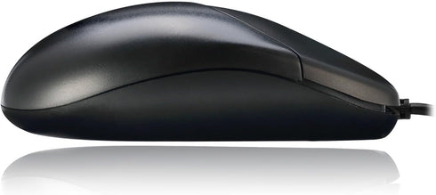 Adesso 3 PS/2 Button Desktop Optical Scroll Mouse, Black