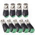 BNC Male Balun Connector, 28 Pcs Coaxial Cat5 to BNC Male Connector and BNC to 2 Screw Camera Terminal Adapter