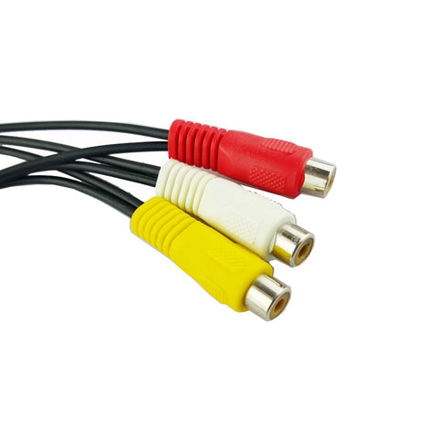 Seadream 3 RCA Female Jack to 6 RCA Male Plug Splitter Audio Video AV Adapter Cable (12 inch)