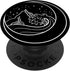 Minimal Lunar Nature Line Art Gift PopSockets Swappable Waves On Moon