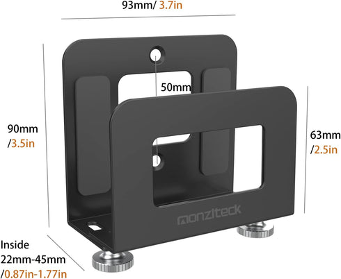 Monzlteck Adjustable Wall Mount Holder for Apple TV, ROKU, Router, Modem, and Other Media Players