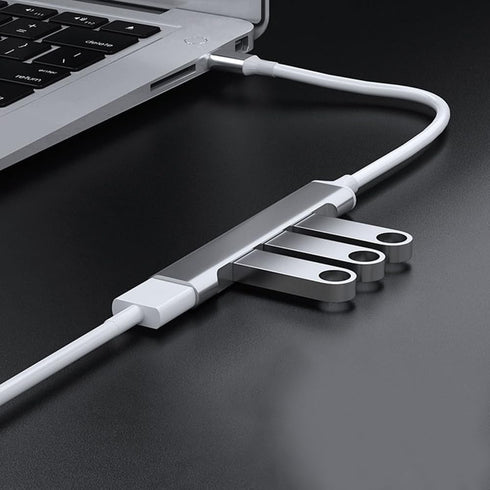 GENERIC 3.0 4 1 Usb Hub Adapter Type-C Usb Docking Station Multi Splitter Adapter In Office Supplies Grey A Practical