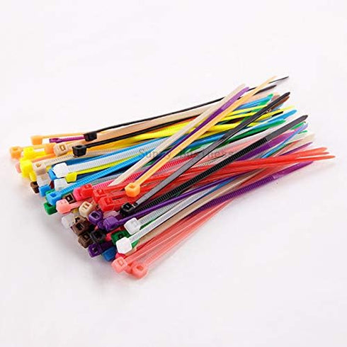 6 Inch Brown Zip Ties, 100 Pieces, Nylon Cable Wire Ties with 40lb Strength