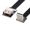 chenyang USB 2.0 Flat Cable, Male to Female 90 Degree UP Angled Data Transfer Charging Adapter 1.0M