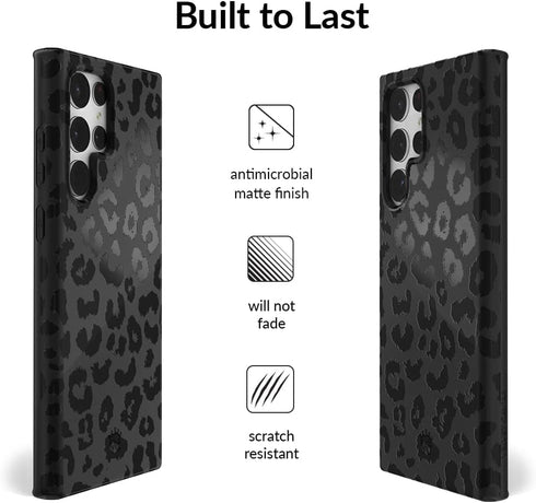 Velvet Caviar Case for Samsung Galaxy S23 Ultra - Black Leopard, Cute Protective Phone Cases, 8ft Drop Tested