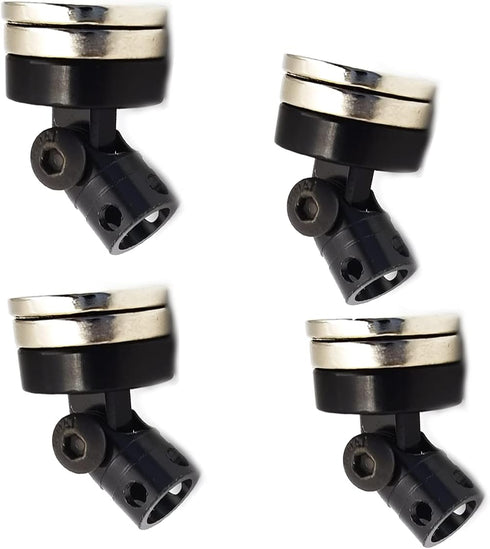 DEVMO 4PCS SCX10 4WD 1/10 RC Magnetic Body Post,Alloy Magnetic Stealth Invisible Body Shell Mount Column Compatible