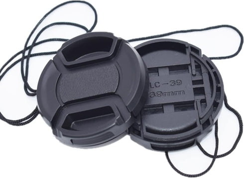 39mm Lens Cap Center Snap on Lens Cap Suitable for Compatible with All Brands Any 39mm with Camera Lenses.