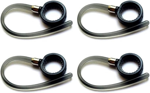 Zotech 4pcs Black Earhooks for Motorola Headsets HX550 H17 H17txt H525 H19 H19txt Boom 2+ Elite Flip HZ720