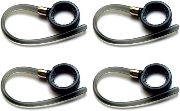 Zotech 4pcs Black Earhooks for Motorola Headsets HX550 H17 H17txt H525 H19 H19txt Boom 2+ Elite Flip HZ720