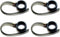 Zotech 4pcs Black Earhooks for Motorola Headsets HX550 H17 H17txt H525 H19 H19txt Boom 2+ Elite Flip HZ720