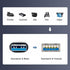chenyang USB 3.0 Extension Cable, USB 3.0 Type A Male to Female Data Transfer Extension Cable 20cm