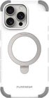 PureGear DualTek KIK Magnetic Phone Grip Case for iPhone 15 Pro Max - White, Military Tested, Heavy-Duty Protection