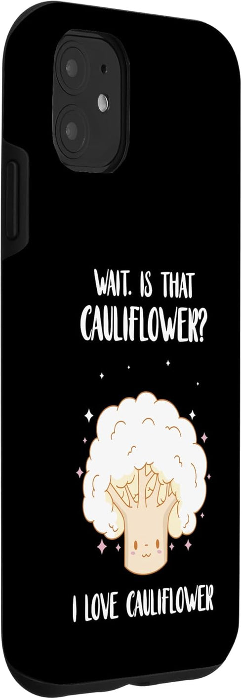 Vegetarian Healthy Food Cauliflower Lover 11 I Love Cauliflower Vegetarian Healthy Vegetable Food Vegan Case for iPhone