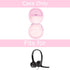 Mchoi Hard Portable Case for Logitech H390 USB Headset, Case Only, Stylish Pink Design