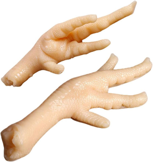 Kisangel Realistic Chicken Feet Model 2 Pcs Faux Food Display Props for