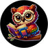 PopSockets Standard PopGrip - If You Need Me Owl Be Reading Funny Owl