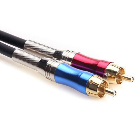 Tisino XLR to RCA Y-Cable, 6.6 feet, XLR Female to Dual RCA Adapter Y-Splitter for Unbalanced Stereo Audio
