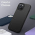 JETech Silicone Case for iPhone 14 6.1-Inch, Silky-Soft Touch, Shockproof Cover with Microfiber Lining, Black