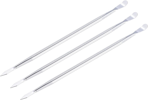 MECCANIXITY 3pcs Metal Spudger Mini Crowbar Flat Head Stainless Steel Pry Bar Tools for Mobile Phone Repair