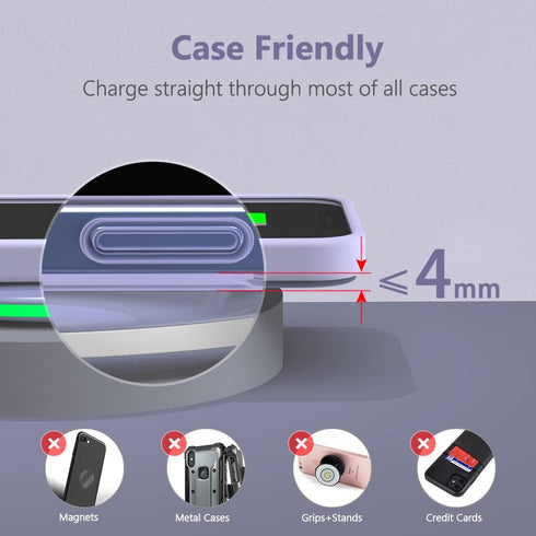 Yootech Wireless Charger, 10W Max Fast Charging Pad for iPhone 15/14/13/12, Samsung Galaxy