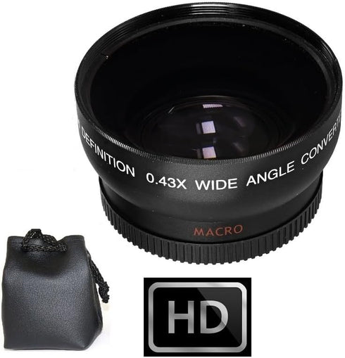 Generic Pro Hi-Def Wide Angle Lens with Macro for Canon VIXIA HF R80