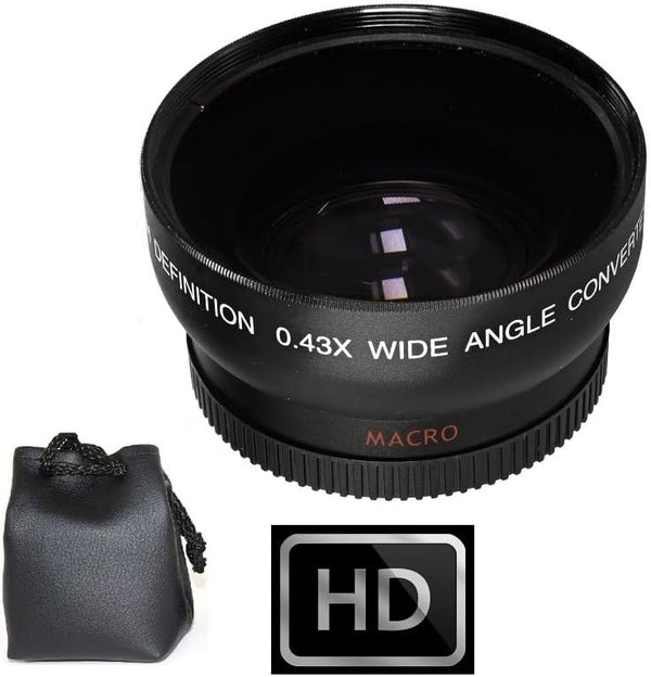 Generic Pro Hi-Def Wide Angle Lens with Macro for Canon VIXIA HF R80