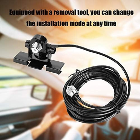 Zerone FT-1802M, FT-1807, FT-7900R, FT-1900R, FT-2900, FT-2800M, FT-7800R, FT-8800R Car Ham Antenna Mount Bracket