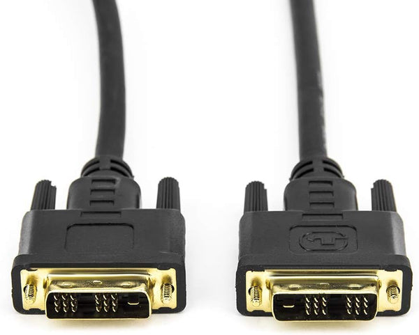 Rocstor Y10C187-B1 Premium 6 ft. DVI-D Single Link Cable - M/M - DVI Cable for use with Projectors, Video Devices, Monitors - 2m - 1 Pack - Male Digital Video, Black