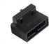 USB 3.0 90 Degree Motherboard Adapter, 19 Pin/20 Pin Male to Female Extension Adapter for Desktop