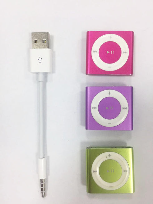 Amicable USB Date Cable for iPod Shuffle (2-Pack) - 3.5mm Jack to USB Charger & Sync Data Transfer for 3rd-7th Gen.