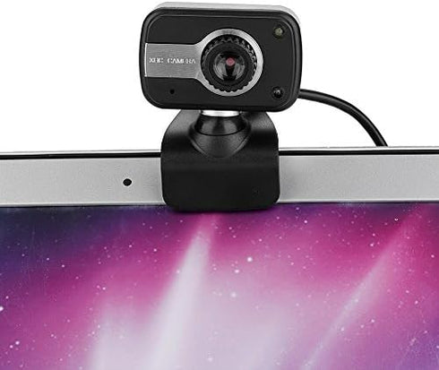 Zerone 640 480/0.3Mp 360 30 Webcam with Microphone, x USB Camera with Clamp Mount Support Rotation and Vertical
