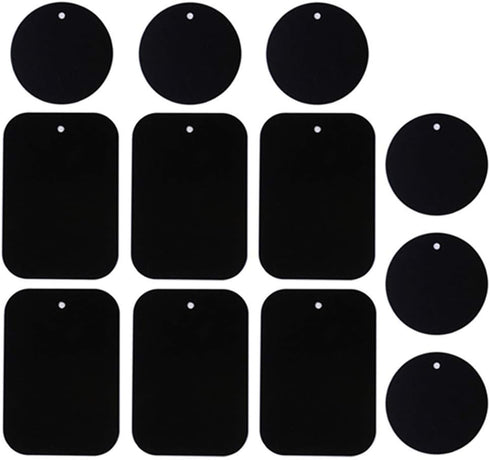 DSTELIN Smartphones Metal Plate 12 Pack for Phone Car Mount Holder Cradle with 3M Adhesive (Compatible with Magnetic