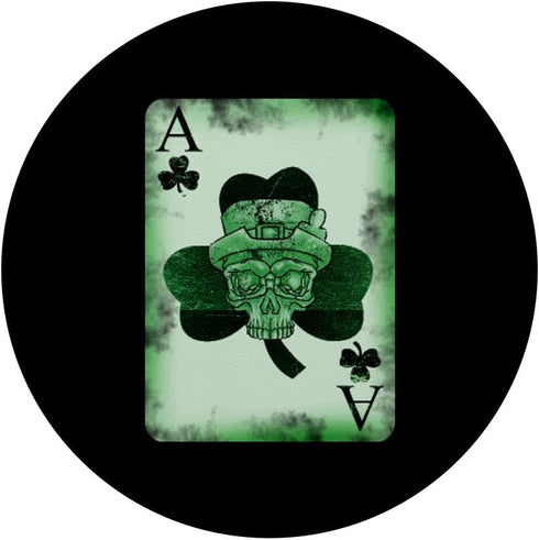 PopSockets Standard PopGrip Skull Ace Card Irish Luck St. Patrick's Day Graphic Humor